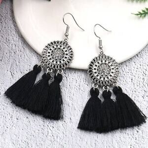 3/15 Atmneris Egyptian style Tassels Fringe Earrings